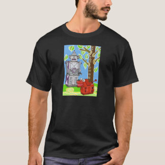 Camiseta O Sr. Robô anda seu cão do robô