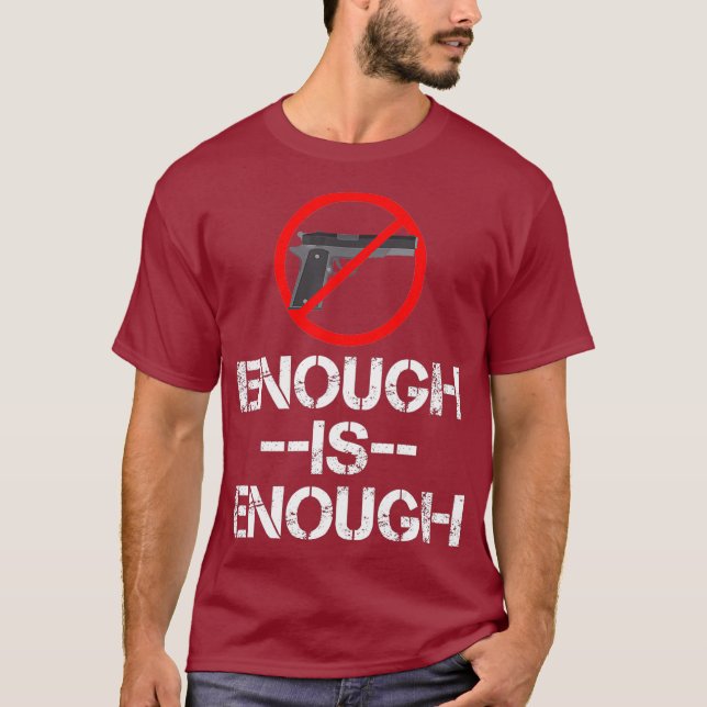 Camiseta O Suficiente Suporte Para Controle De Armas É Sufi (Frente)
