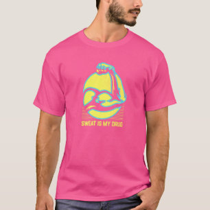 Camiseta O Suor É O Meu Gatilho De Humor De Umor De Drogas.