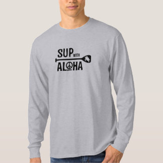 Camiseta O SUP dos homens com Aloha por muito tempo o T da