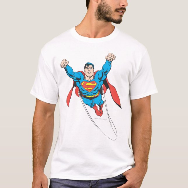 Camiseta O Super-Homem Voa para a Frente (Frente)