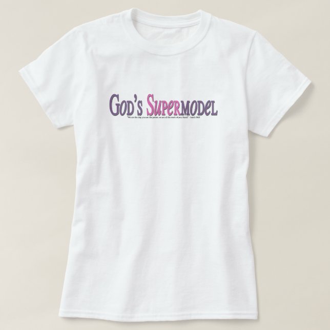 Camiseta O supermodelo do deus (Frente do Design)