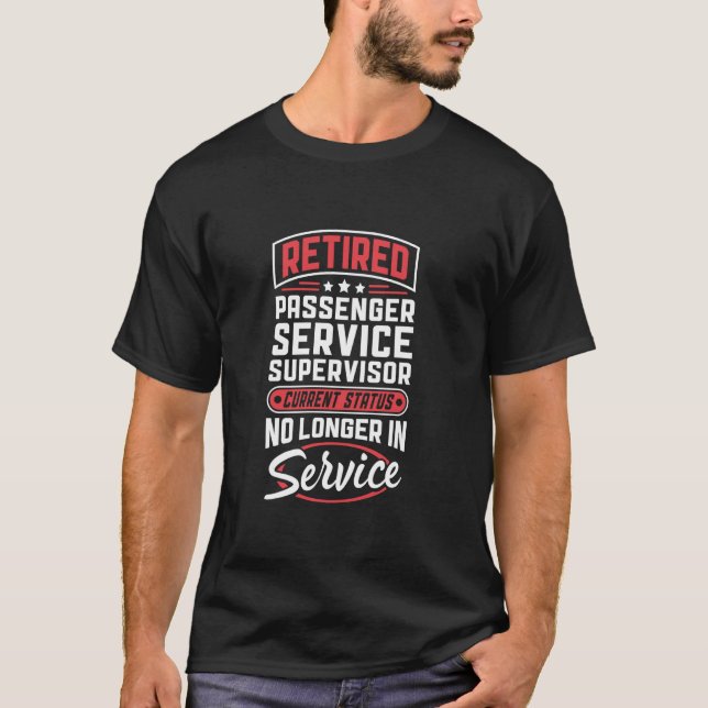 Camiseta O Supervisor de Serviço de Passageiros Reformado N (Frente)