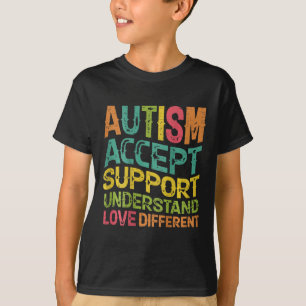 Camiseta O suporte a acutismo aceita amor diferente (o