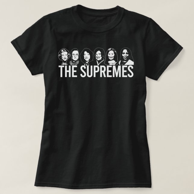 Camiseta O SUPREMES Ketanji Brown Jackson SCOTUS RBG ACB  (Frente do Design)