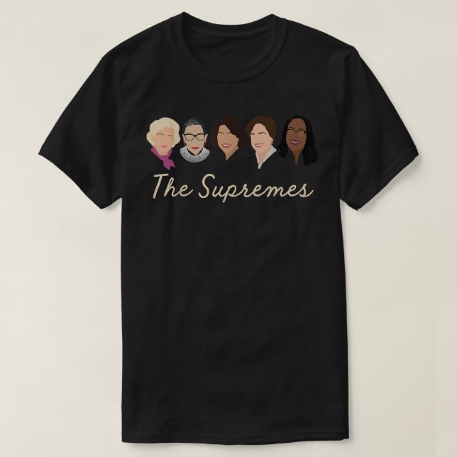 Camiseta O SUPREMES Ketanji Brown Jackson SCOTUS RBG Soto (Frente do Design)