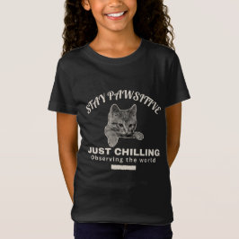 Camiseta O Supremo Relaxamento: Ilustração de Gato