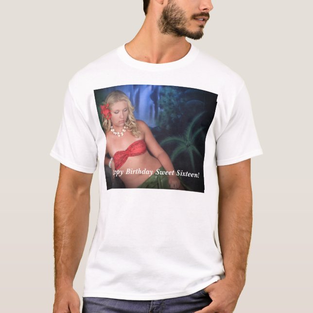 Camiseta O surf do verão, Weigand, C896-t, Birthda feliz… (Frente)