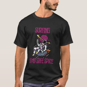 Camiseta O Surf é o Meu Espaço Seguro, Astronauta Onda Prai
