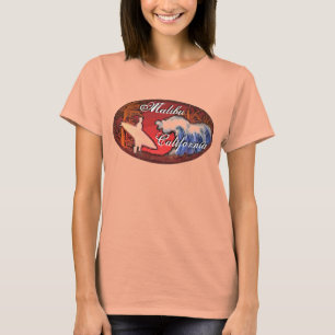 Camiseta O surfista de Malibu Califórnia acena o T da arte