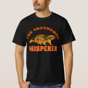Camiseta O Sussuro do Groundhog - Camisa-T do Dia do Ground