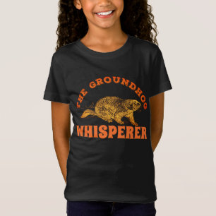 Camiseta O Sussuro do Groundhog - Camisa-T do Dia do Ground