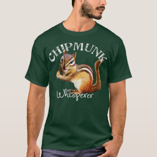 Camiseta O Sussurreiro Chipmunk Eu adoro Chipmunks