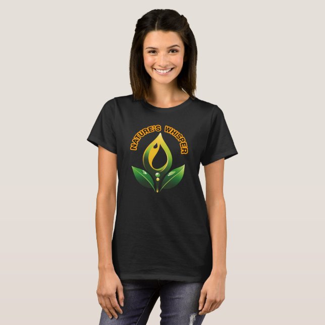 Camiseta “O Sussurro da Natureza escute atentamente, comece (Frente Completa)