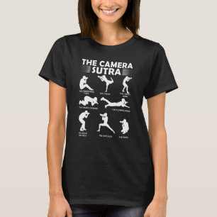Camiseta O Sutra da Câmera Posição de Fotografia Fotógrafo