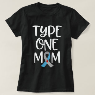 Camiseta O T1D das mulheres da mamã do tipo um sere de mã