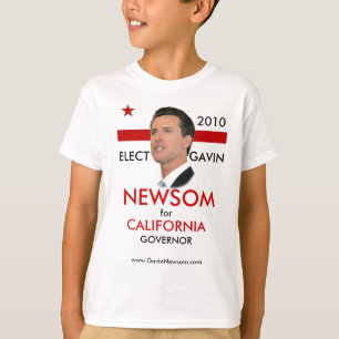 Camiseta O T 2010 do miúdo de Gavin Newsom