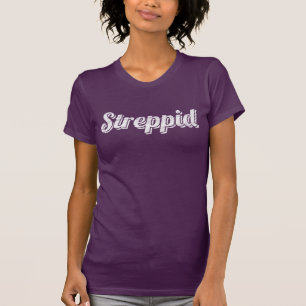 Camiseta O T afligido Streppid das mulheres