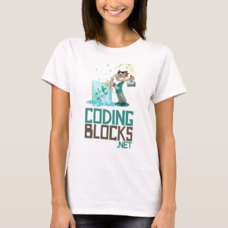 Camiseta O T básico das mulheres - a codificação obstrui o