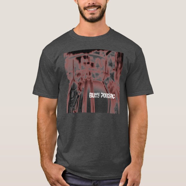 Camiseta O T básico dos homens Buffy de Pontiac (Frente)