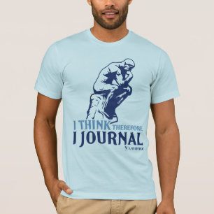 Camiseta O T cabido dos homens (eu penso, conseqüentemente