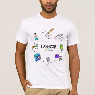 Camiseta O T Curto-Sleeved dos homens do TRAÇO 008