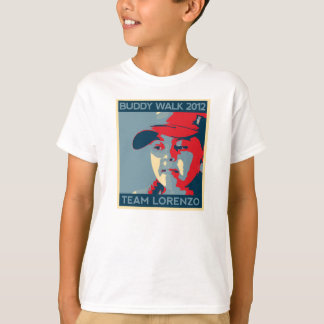 Camiseta O T da criança de Lorenzo da equipe
