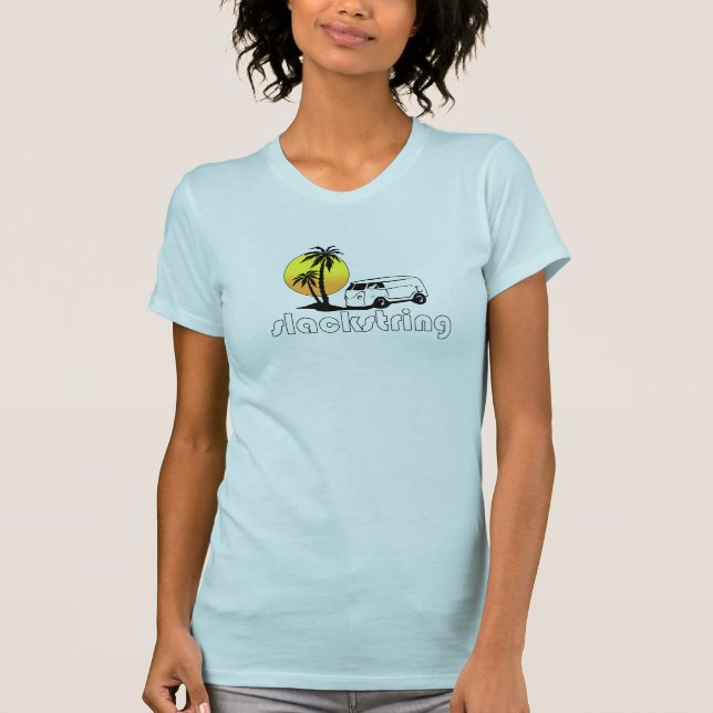 Camiseta O T da menina de Slackstring (Frente)