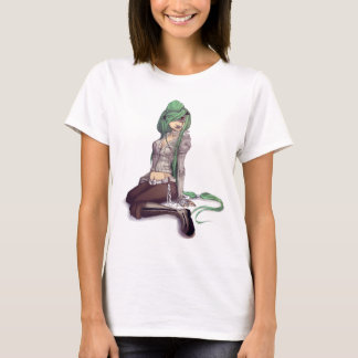 Camiseta O T da mulher de Moncale