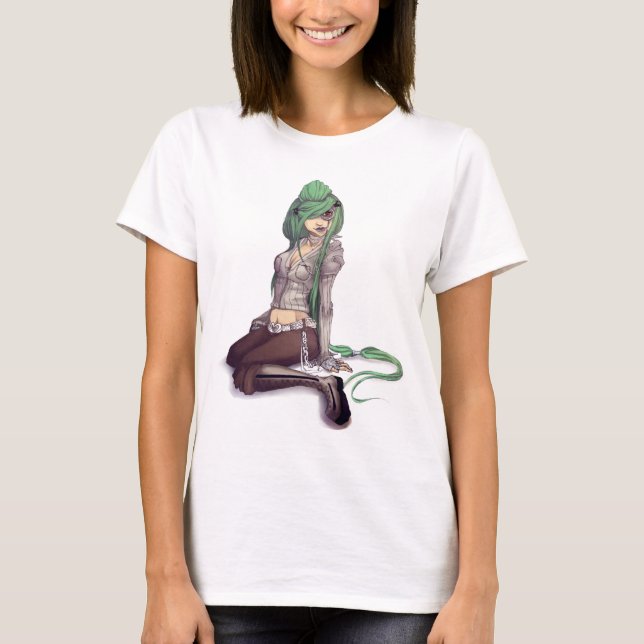 Camiseta O T da mulher de Moncale (Frente)