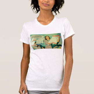 Camiseta o T da mulher engraçada da arte da lavanderia dos