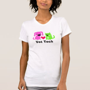 Camiseta O T da tecnologia do veterinário