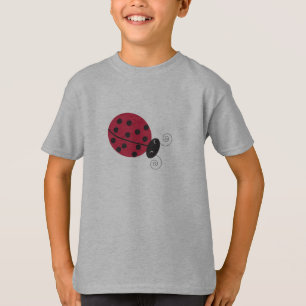 Camiseta O T das crianças afortunadas da senhora inseto