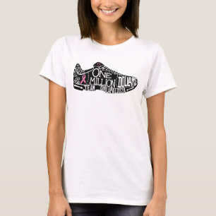 Camiseta O T das mulheres básicas