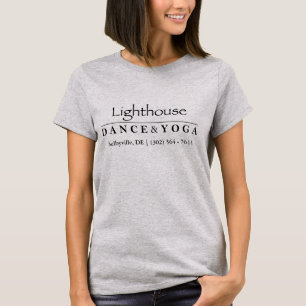 Camiseta O T das mulheres cinzentas - dança & ioga do faro