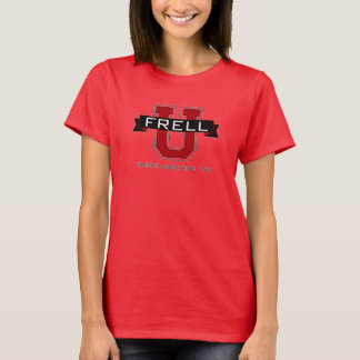 Camiseta O T das mulheres de Frell U