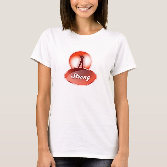 Camiseta O T das mulheres de KBNY (Frente)