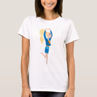Camiseta O T das mulheres de Lil Margie