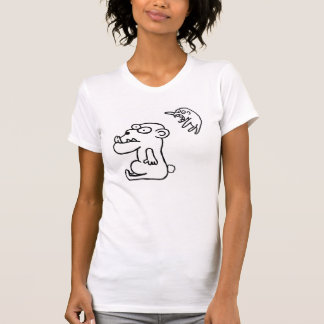 Camiseta O T das mulheres do monstro de Lil