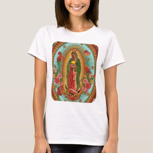 Camiseta O T das mulheres do santo do Taco (Frente)