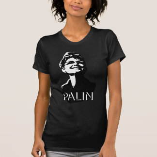 Camiseta O T das mulheres escuras de Palin