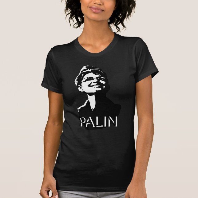 Camiseta O T das mulheres escuras de Palin (Frente)
