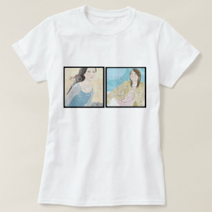 Camiseta O T das mulheres feitas sob encomenda