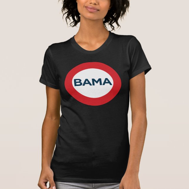 Camiseta O T das mulheres grandes de Obama (Frente)
