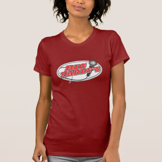 Camiseta O T das mulheres - vermelho