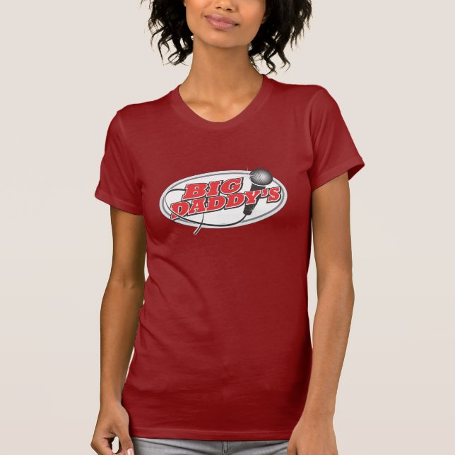 Camiseta O T das mulheres - vermelho (Frente)