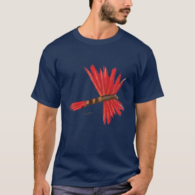 Camiseta O T de homens de marinho de "Lucy" (Frente)