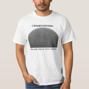 Camiseta O T do cemitério - mais vivamente do que você
