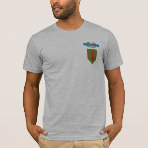 Camiseta ø T do crachá de infantaria de combate da divis