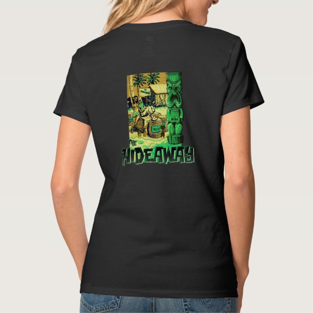 Camiseta O T do Hideaway (mulher) (Verso)